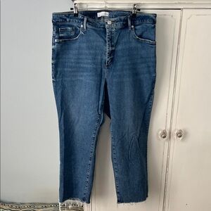 LOFT Dark Blue Ankle Jeans